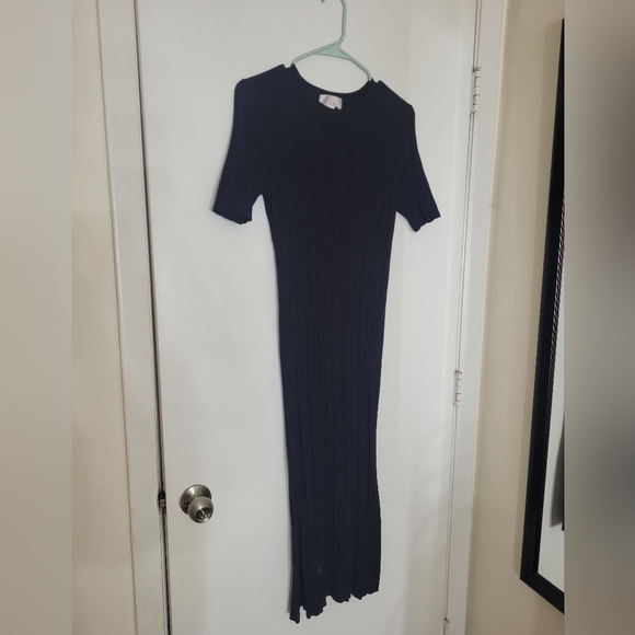 Rachel Parcell black ribbed dress - Picture 2 of 4